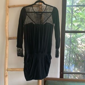 Vanessa Bruno Black Dress with Lace